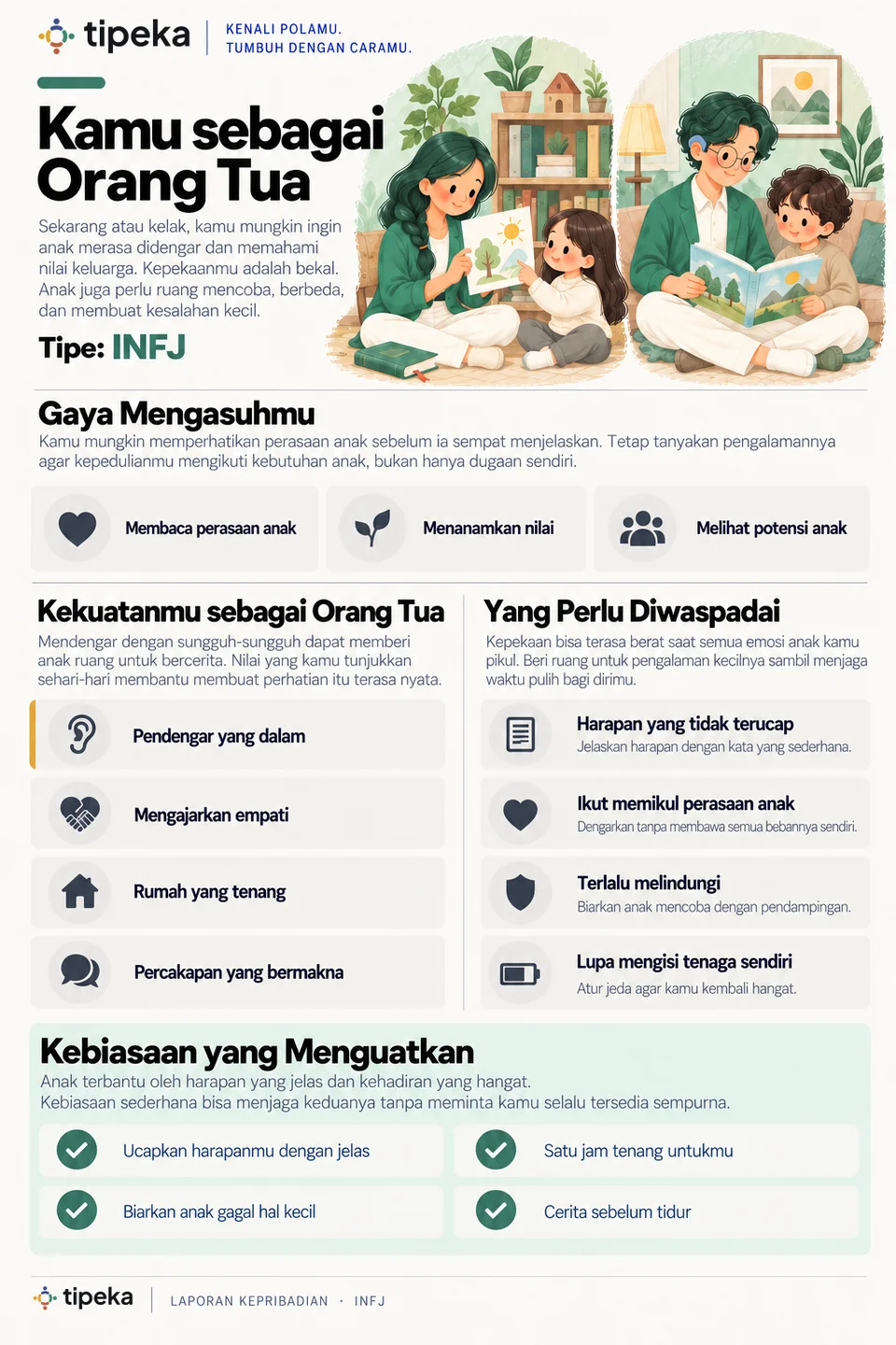 Contoh halaman 18: Kamu sebagai orang tua (INFJ)